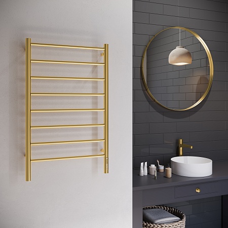 Аврора П8 500х850 Электро Полотенцесушитель TERMINUS Брашированное золото Выборг - фото 3 Аврора П8 500х850 Электро Полотенцесушитель TERMINUS Брашированное золото Выборг - фото 3