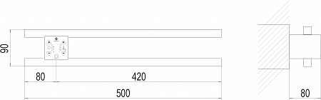 Полка Электро П2 ПРОФ 500х90 NEW Выборг - фото 4